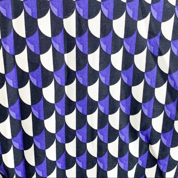 J.CREW Jet Set Womens Geometric Print Patterned Side Zip Career Shift Dress Sz 4 - Picture 7 of 11